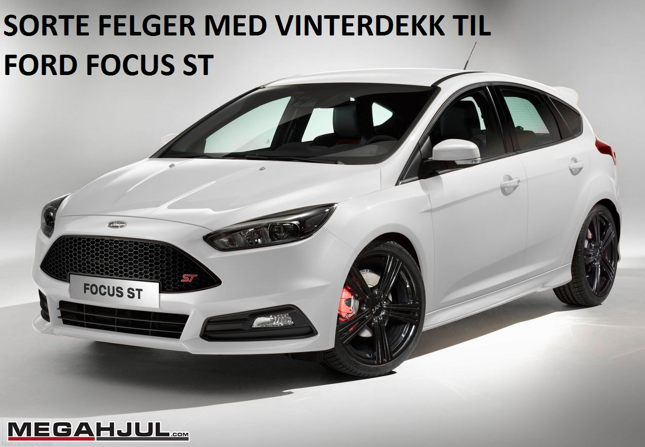 sorte-felger-med-vinterdekk-til-ford-focus-st